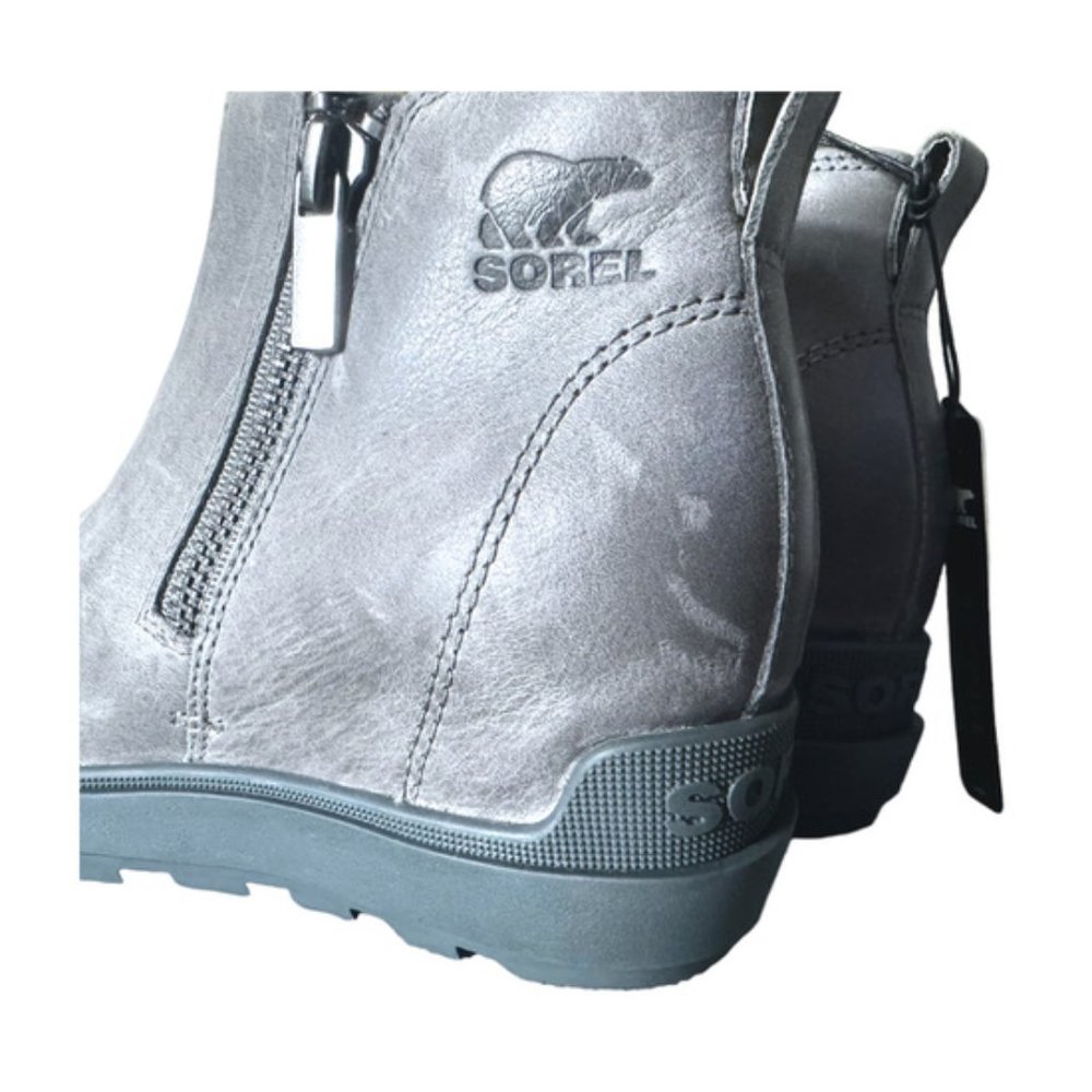 Sorel Evie I Zip Wedge Ankle Boot Women’s 6.5 - Quarry/Grill NWOB - Picture 4 of 9